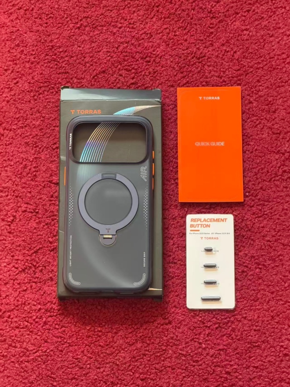 Torras Ostand Q3 Air for iPhone 17 Pro Max Case MagSafe Compatible - Deep Blue